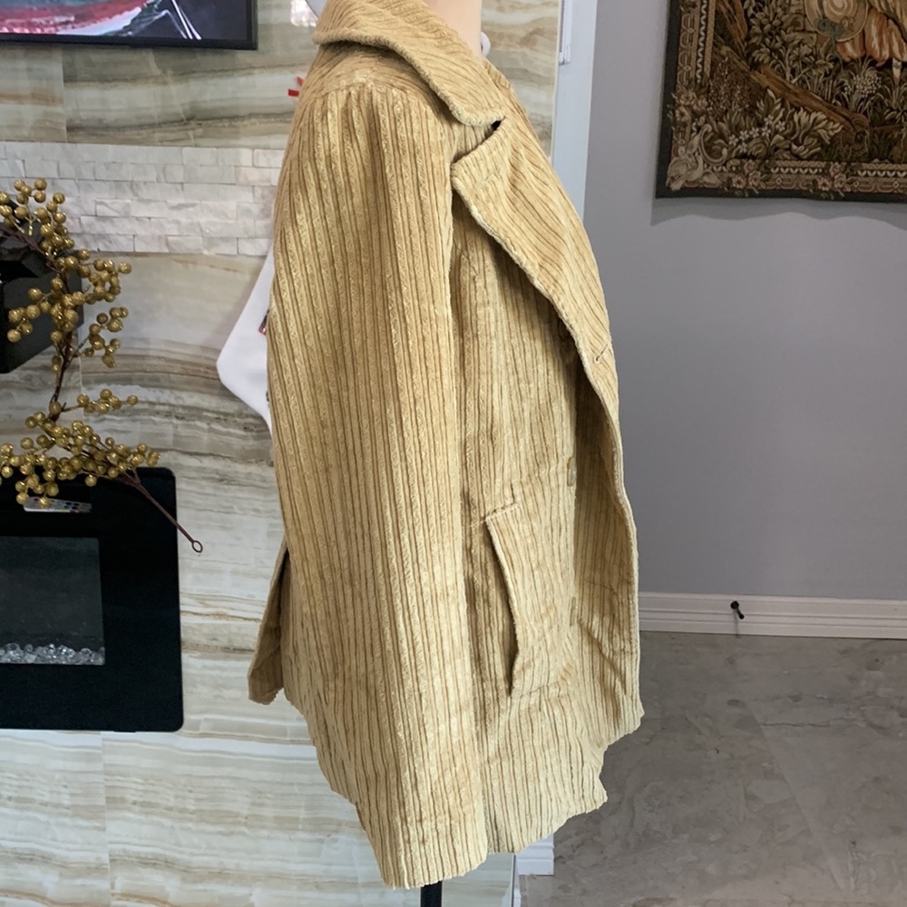 Talbots Tan Double‎ Breasted Coat. Size 8 P - Picture 8 of 14